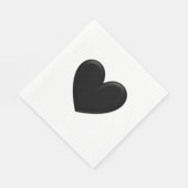Serviette En Papier Puffy Heart (Coin)