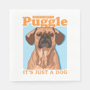 Serviette En Papier Puggles Chien Propriétaire C'est un Puggle