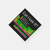 Serviette En Papier Puis-je le Lick Table périodique Enseignant Enfant (Coin)