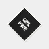 Serviette En Papier Puissance de la fille - (Coin)