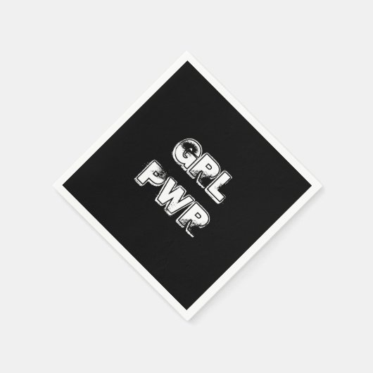 Serviette En Papier Puissance de la fille - (Coin)