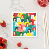 Serviette En Papier Puissance des filles (En situation)