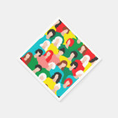 Serviette En Papier Puissance des filles (Coin)