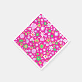 Serviette En Papier Puissance rose (Coin)