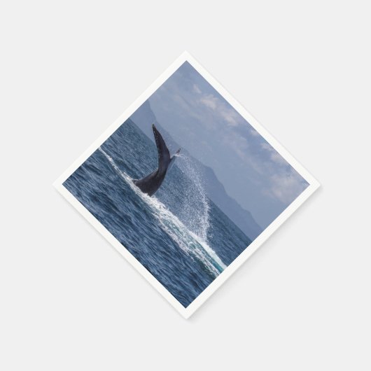 Serviette En Papier Puissant baleine à bosse Splash (Coin)