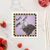 Serviette En Papier Puli Witch Napkins (En situation)