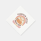 Serviette En Papier Pumpkin Spice Social Club – Cute Fall PSL  (Coin)