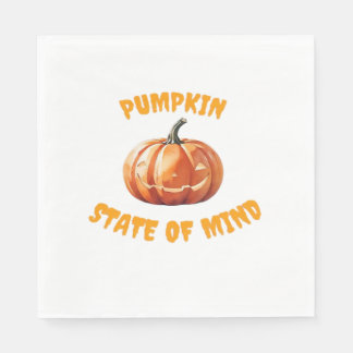 Serviette En Papier Pumpkin State of Mind - Halloween Oversized T-Shir