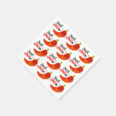 Serviette En Papier Pun à poivre chili positif - Juste Chilin (Coin)