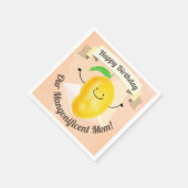 Serviette En Papier Pun Mango Positif - Anniversaire Mangonificent Mam (Coin)