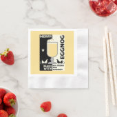 Serviette En Papier Punch de Noël Eggnog (En situation)