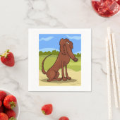 Serviette En Papier Pure Bred Irish Setter Dog Napkins (En situation)