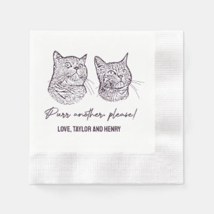 Serviette En Papier Purer un autre S'il vous plaît Customisé Mariage a