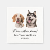 Serviette En Papier Purer un autre S'il vous plaît Customisé Mariage a (Devant)