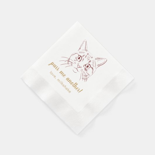 Serviette En Papier Purez-moi une autre serviette Mariage pour animaux (Coin)