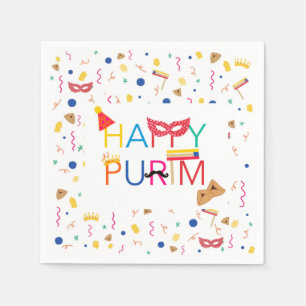 Serviette En Papier Purim Napkins