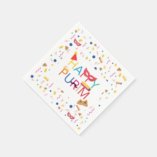 Serviette En Papier Purim Napkins (Coin)