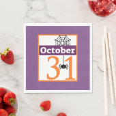 Serviette En Papier Purple 31 octobre Fête d'Halloween (En situation)