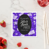 Serviette En Papier Purple Book Launch Party (En situation)