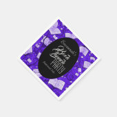 Serviette En Papier Purple Book Launch Party (Coin)