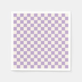 Serviette En Papier Purple Check, Checkerboard Pattern, Checkered (Devant)