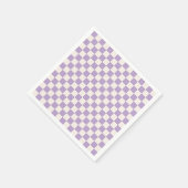 Serviette En Papier Purple Check, Checkerboard Pattern, Checkered (Coin)