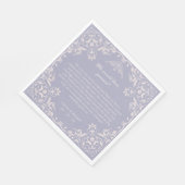 Serviette En Papier Purple Clair Qui Aurait Deviné Mariage (Coin)