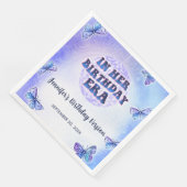 Serviette En Papier Purple Dans Son Anniversaire (Coin)