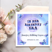 Serviette En Papier Purple Dans Son Anniversaire