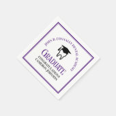 Serviette En Papier Purple Dental School Custom Graduation Party (Coin)