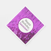 Serviette En Papier Purple Disco Ball Tiles Party (Coin)