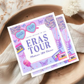 Serviette En Papier Purple Disco Dans Mon Anniversaire Anniversaire