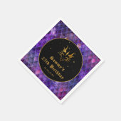 Serviette En Papier Purple Dragon Scales Gold Faux Parties scintillant (Coin)