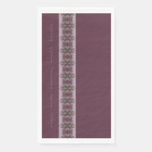 Serviette En Papier Purple élégant et inspirant (Devant)