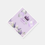 Serviette En Papier Purple étincelle Douce 16 Anniversaire fête (Coin)