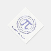 Serviette En Papier Purple Leopard Pi 3.14 Numéro Spiral Joyeux Jour P (Coin)