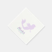 Serviette En Papier Purple Mermaid Beach Bling Anniversaire fête Perso (Coin)