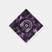 Serviette En Papier Purple Neon Jeu Garçon Gamer Anniversaire de enfan (Coin)