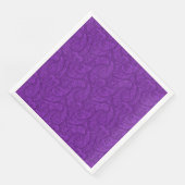 Serviette En Papier Purple Paisley (Coin)