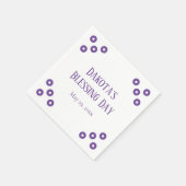 Serviette En Papier Purple Polka-dot, événement spécial (Coin)