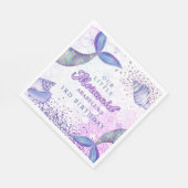 Serviette En Papier Purple rose Parties scintillant moderne Sirène Ann (Coin)