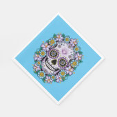 Serviette En Papier Purple Sugar Skull (Coin)