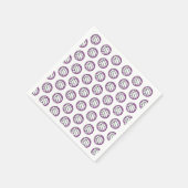 Serviette En Papier Purple Volleyball Paper Cocktail Party (Coin)
