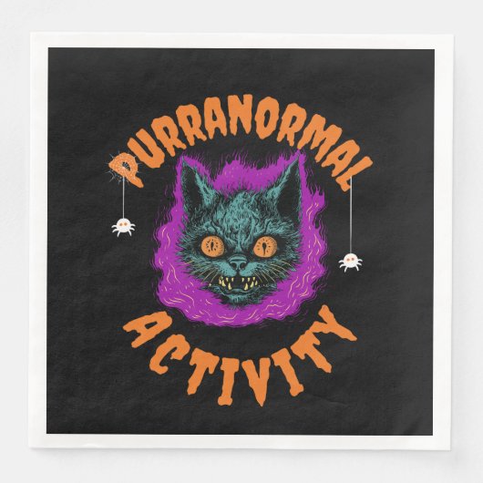 Serviette En Papier 🕷️ Purranormal Napkins 🐾 (Devant)