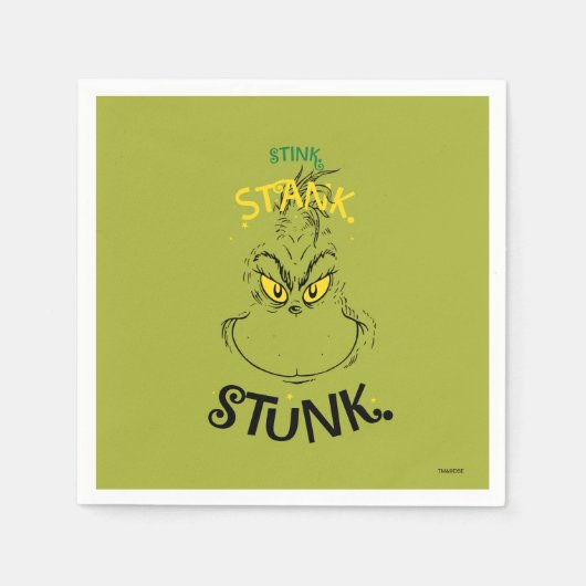 Serviette En Papier Putain Stunk Mister Grinch (Devant)