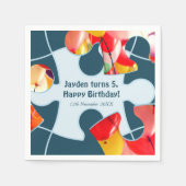 Serviette En Papier Puzzle Amusant pour Enfants Joyeux Anniversaire No (Devant)