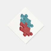 Serviette En Papier Puzzle pieces de Jigsaw (Coin)