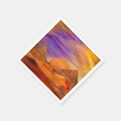 Serviette En Papier Pyramides égyptiennes paysage abstrait Médias mixt (Coin)