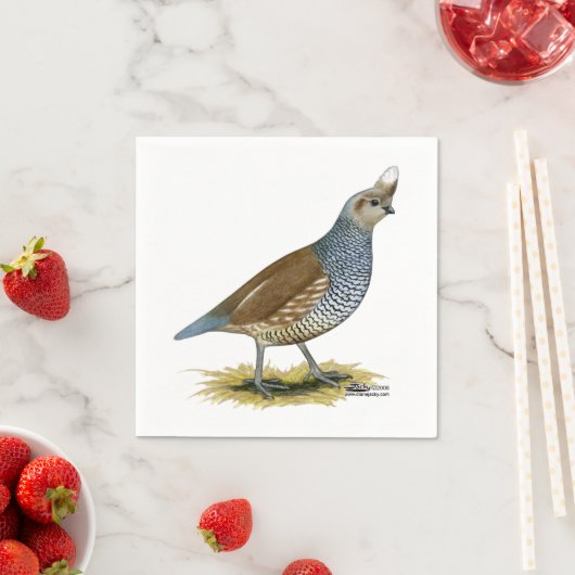 Serviette En Papier Quail à échelle (En situation)
