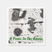 Serviette En Papier Quaking Aspen Bark Close Up Photographie (Devant)